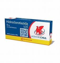 HIDROCLOROTIAZIDA 50MG X20