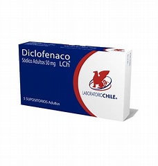 DICLOFENACO SUP. 50,0MG X5