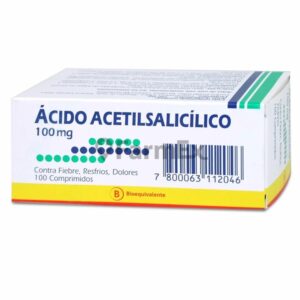 ACIDO ACETILSALICILICO 100MX X100