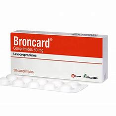 BRONCARD COM. 60MG X20